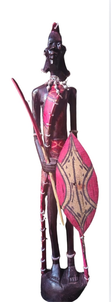 TANZANIAN MASAI COUPLE IN ELEGANT LOOK