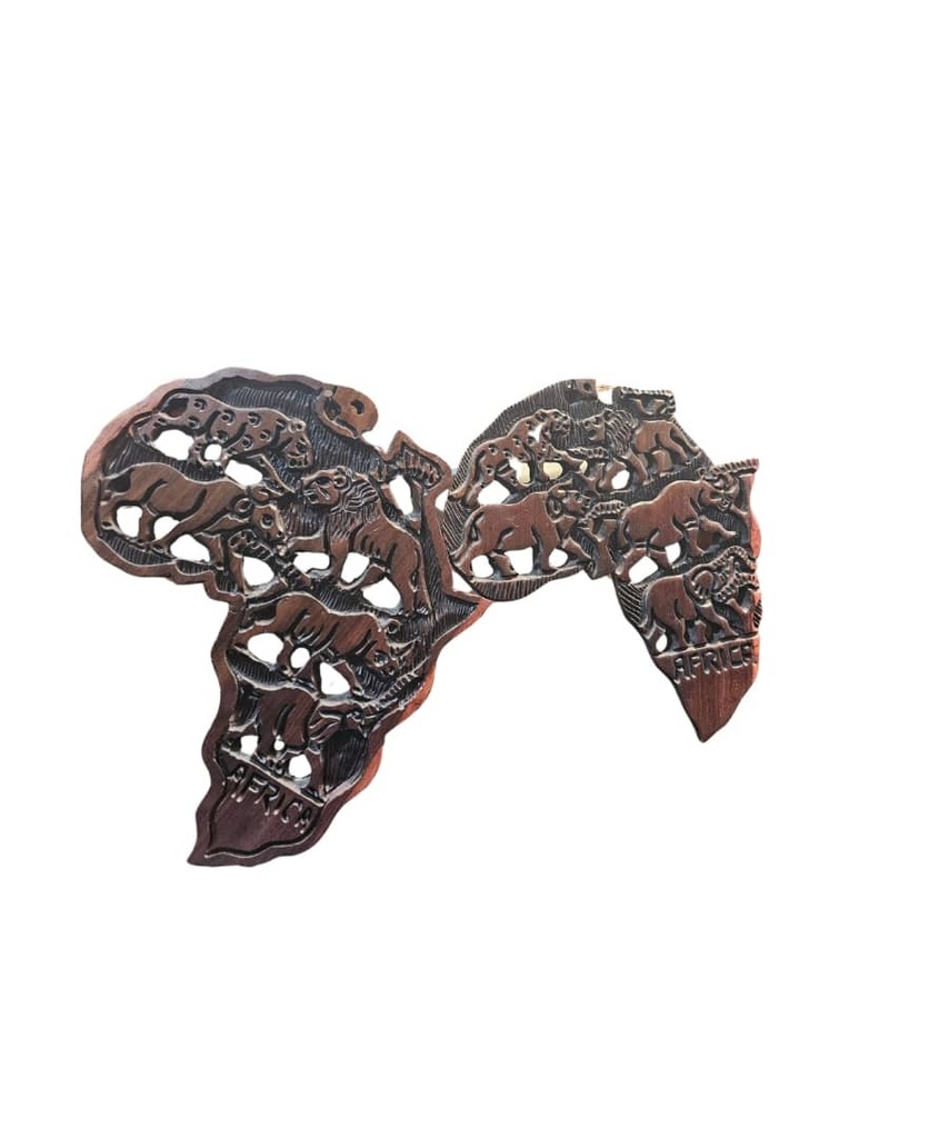 BIG FIVE AFRICAN MAP Variant 1