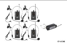 MICROPHONE WIRELESS 4 MICS