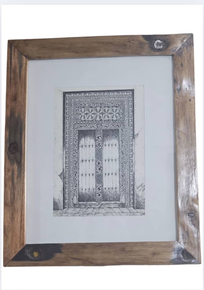 DHOW WOOD ART FRAME (ZANZIBAR DOOR)