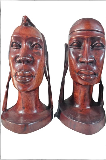 Tanzania Masai Couple Heads