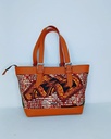 Leather & Kitenge Bag